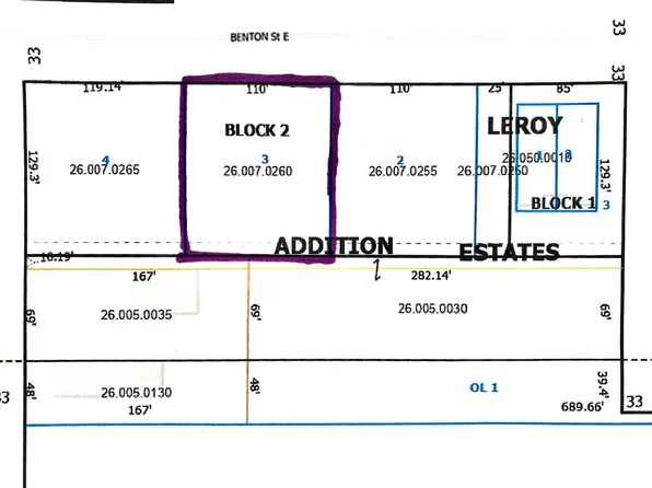 E Benton St, Le Roy, MN 55951