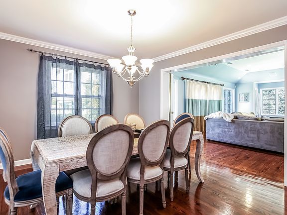 Formal Dining Room with French Doors to Family Room