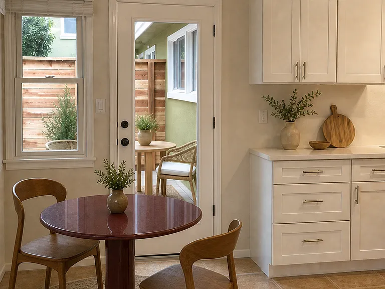 VIRTUALLY STAGED - breakfast nook