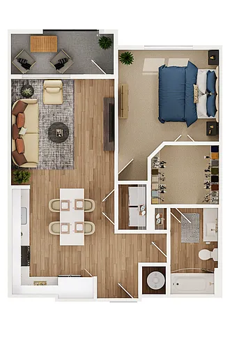 Floor plan 1B-1