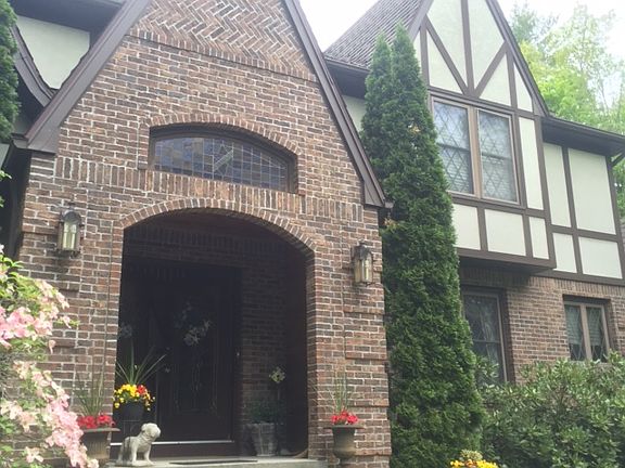 Ornate brick masonry