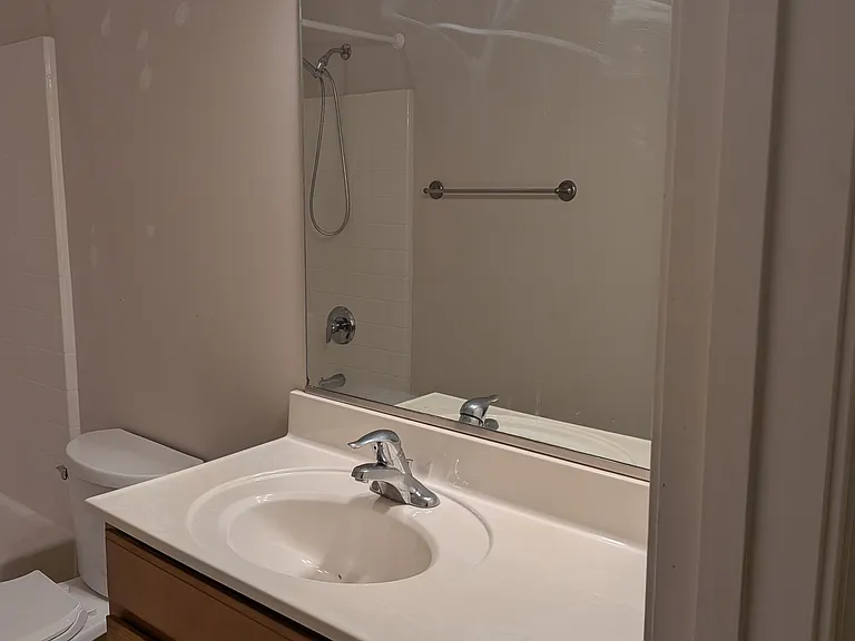 bathroom in hallway upstairs