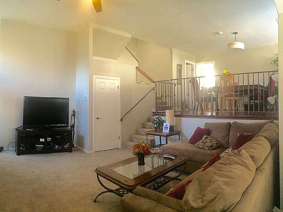 Bright and sunny living room with fireplace