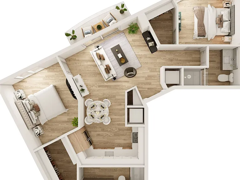 2 BR 2 Bath 2 BR 2 Bath
