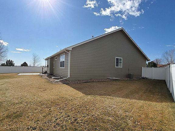 Backyard and side of home