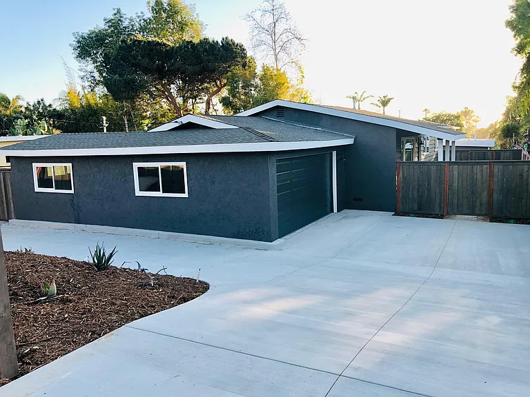 Driveway With 2 Car Garage