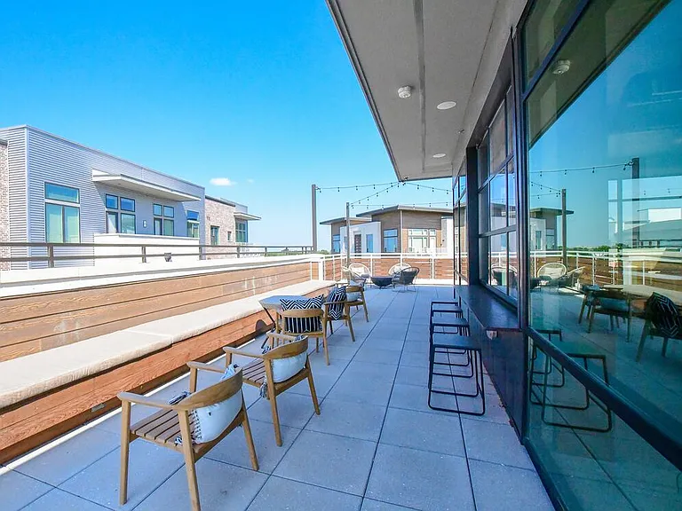 Rooftop terrace lounge