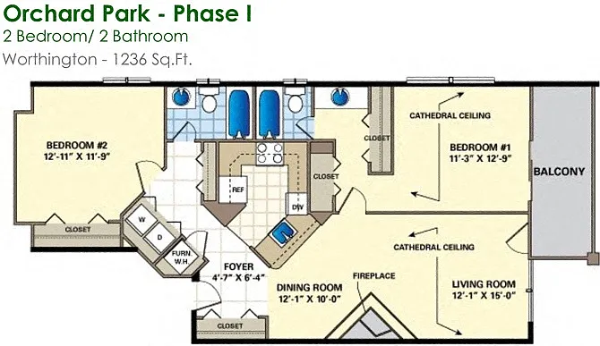 Floor plan Worthington (2/2)