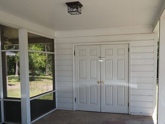 Storage closet at carport