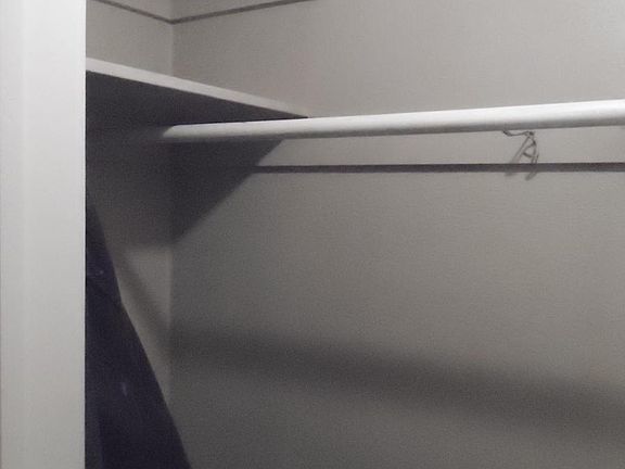 Closet space in bedroom