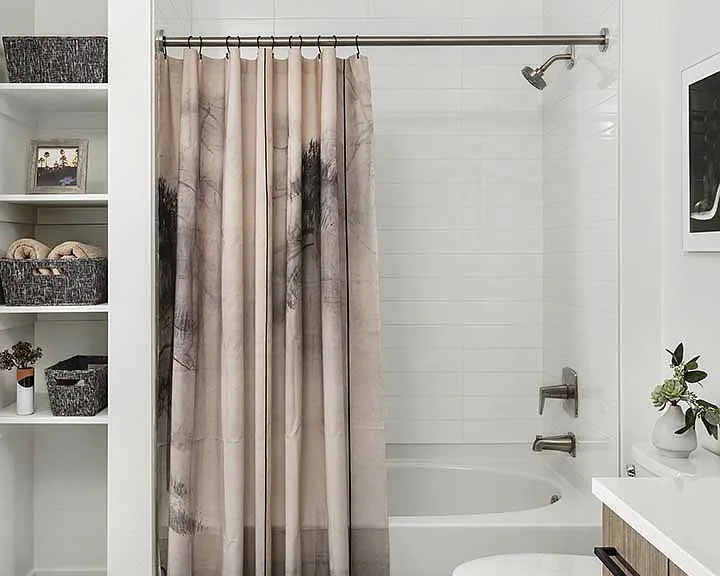 Apartment Bathroom with large soaking tub.