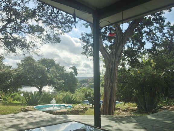 View from covered deck