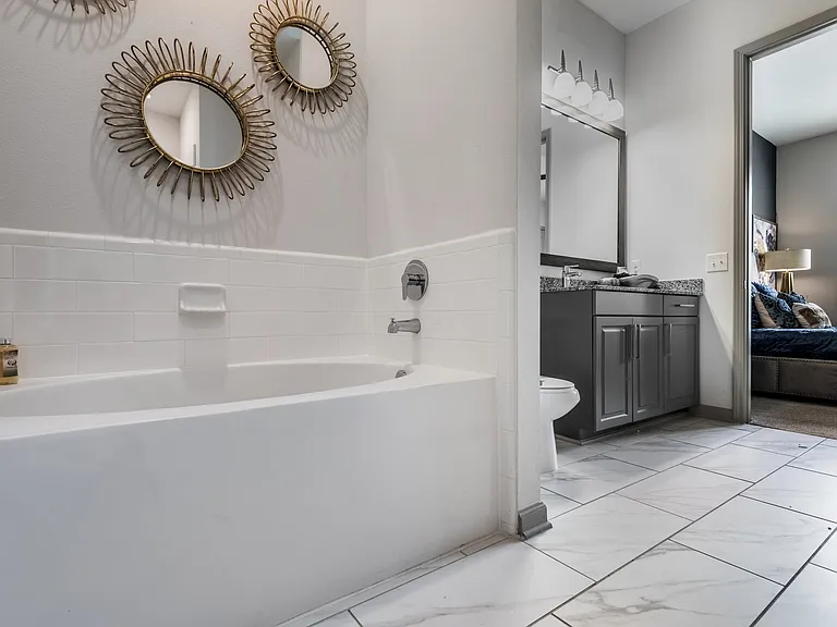 Elegant Bathrooms at The Hendry Apartments