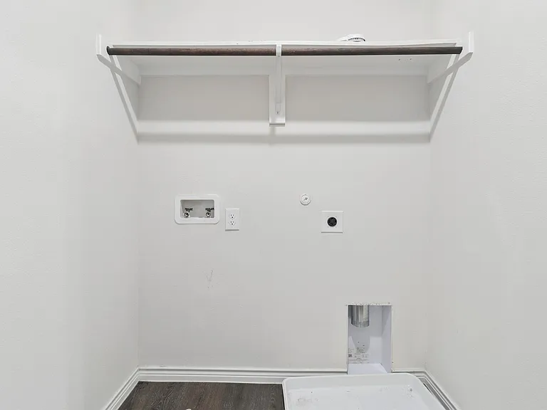 Washer and dryer area