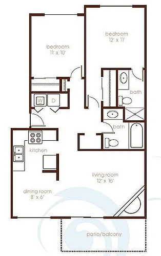 Floor plan 2X2