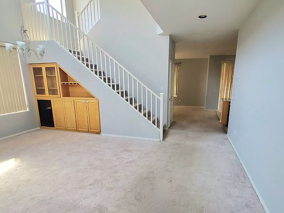 Living room and dining room