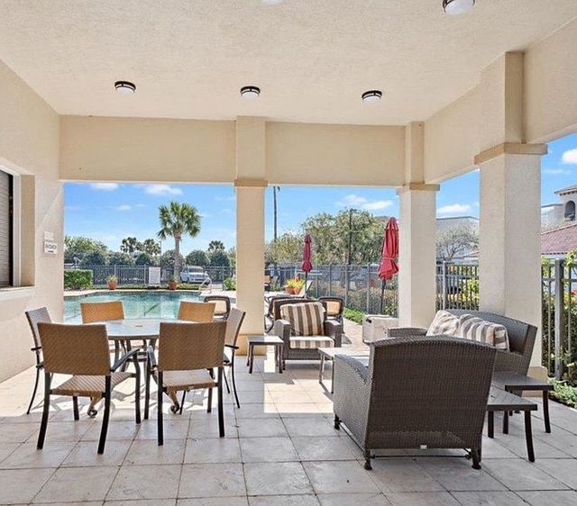 Community pool and covered lanai