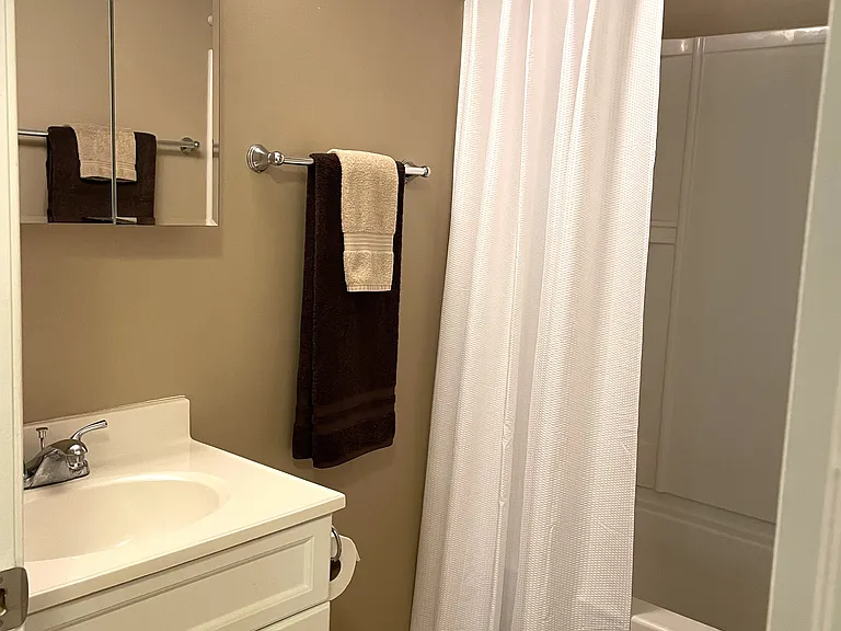 Bathroom-Tub/shower combination.