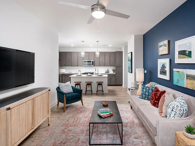 Hickory Model Living Room
