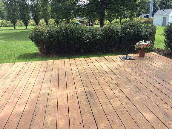 Deck off family room