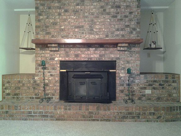 fireplace in living room