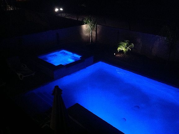 Pool at night