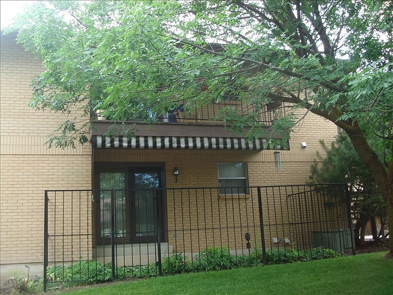 The upstairs deck for the condo.