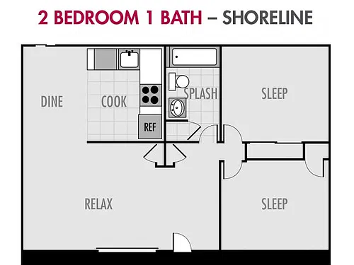 Floor plan The Shoreline at Cougar Ridge