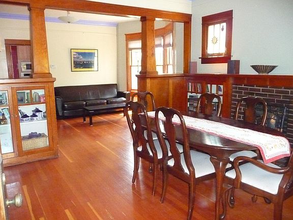 Dining Room and living room are interchangable. Original craftsman built-in shelving. If the tenant is requesting the house to be furnished, we includes table seating for 8 and all dishes/entertainment linens and living room furniture.
