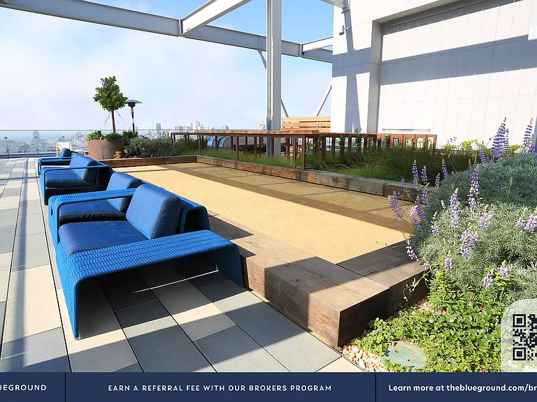 Building's Bocce ball court