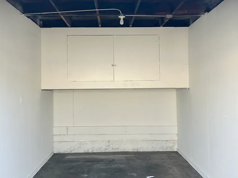 Private garage with storage