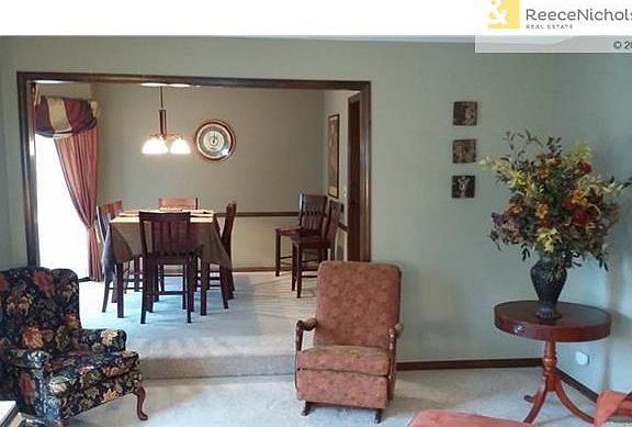 Huge formal living room and dining room with bay windows!