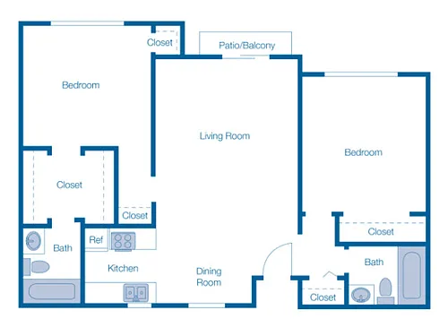 Floor plan 2Bedroom