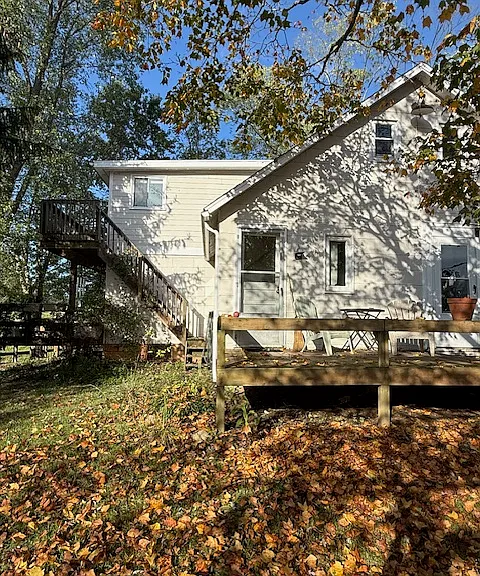 Front Entrance with small deck.