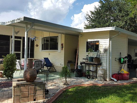 large concrete covered patio