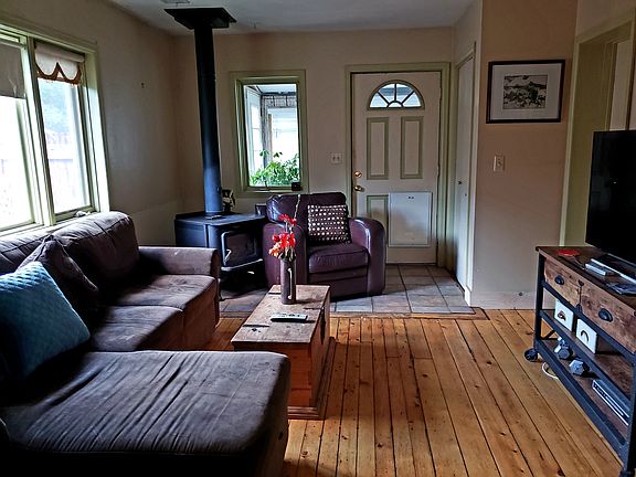 Living Room, wood stove