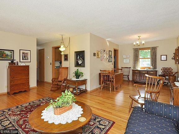 Open floor plan with living, dining and family room all adjacent to each other.