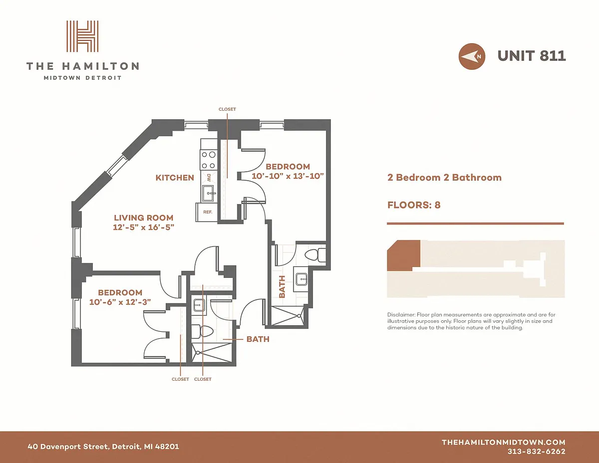 Floor plan 2 Bedroom Standard