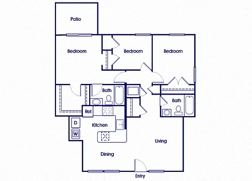 Floor plan C1_RiverwoodsatTowneSquare