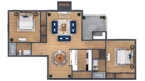 Floor plan Willow-R