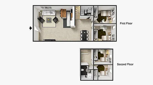 Floor plan 4 Bedroom