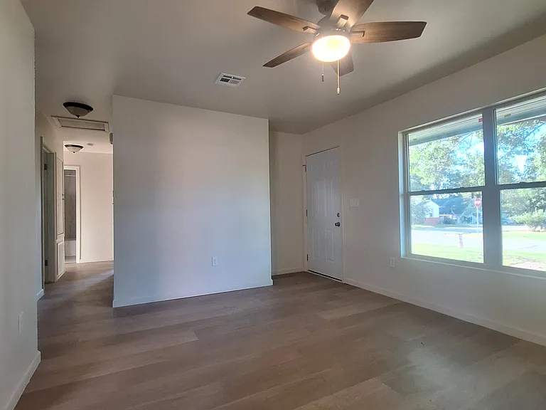 living room, view to front door