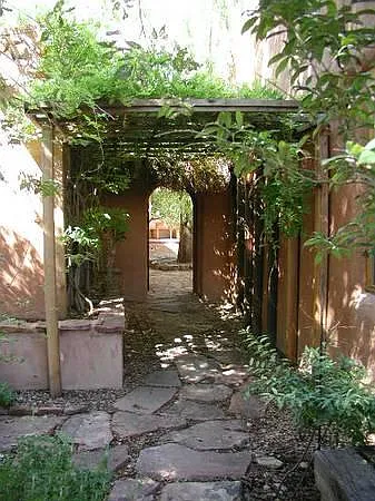 Casita Entrance from parking lot into the courtyard