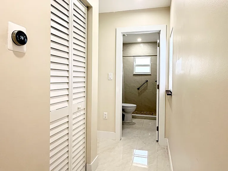 Hallway. Brand new AC with smart thermostate