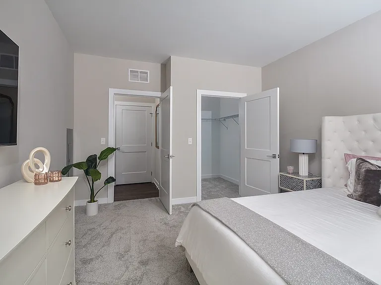 Bedroom with walk-in Closet