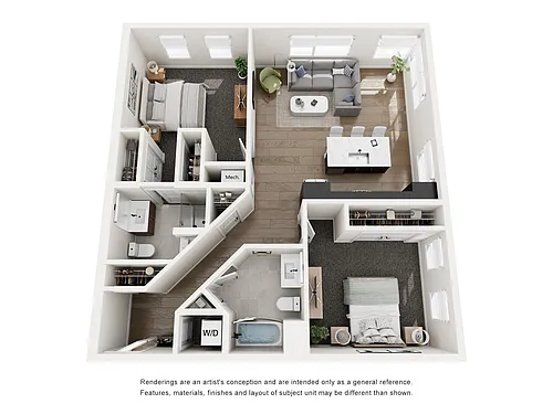 Floor plan B2 (Two Bed)