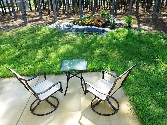 half wooded back yard