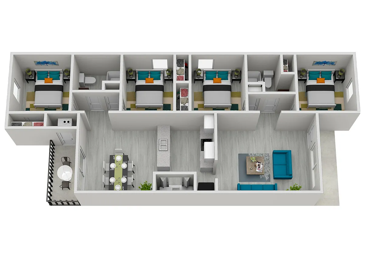 Floor plan 4 Bedroom