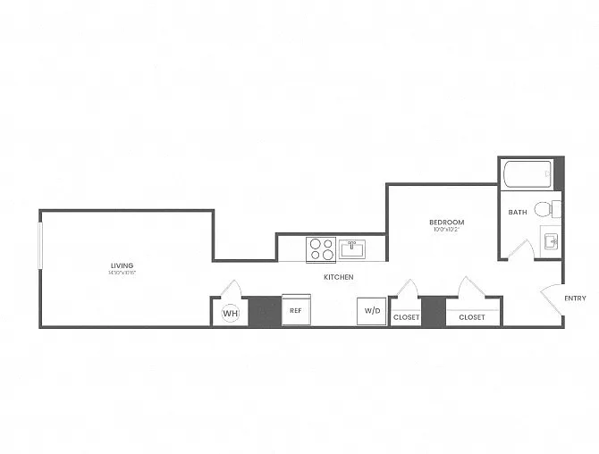 Floor plan Junior 1 Bed