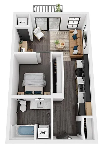 Floor plan Cedar1 / 538